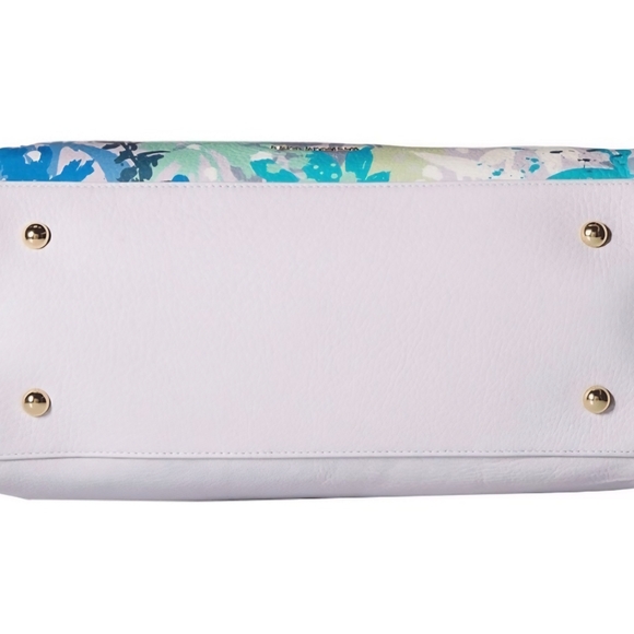 Vera Bradley Camofloral Gray Mario Satchel New With Tags - Picture 2 of 8